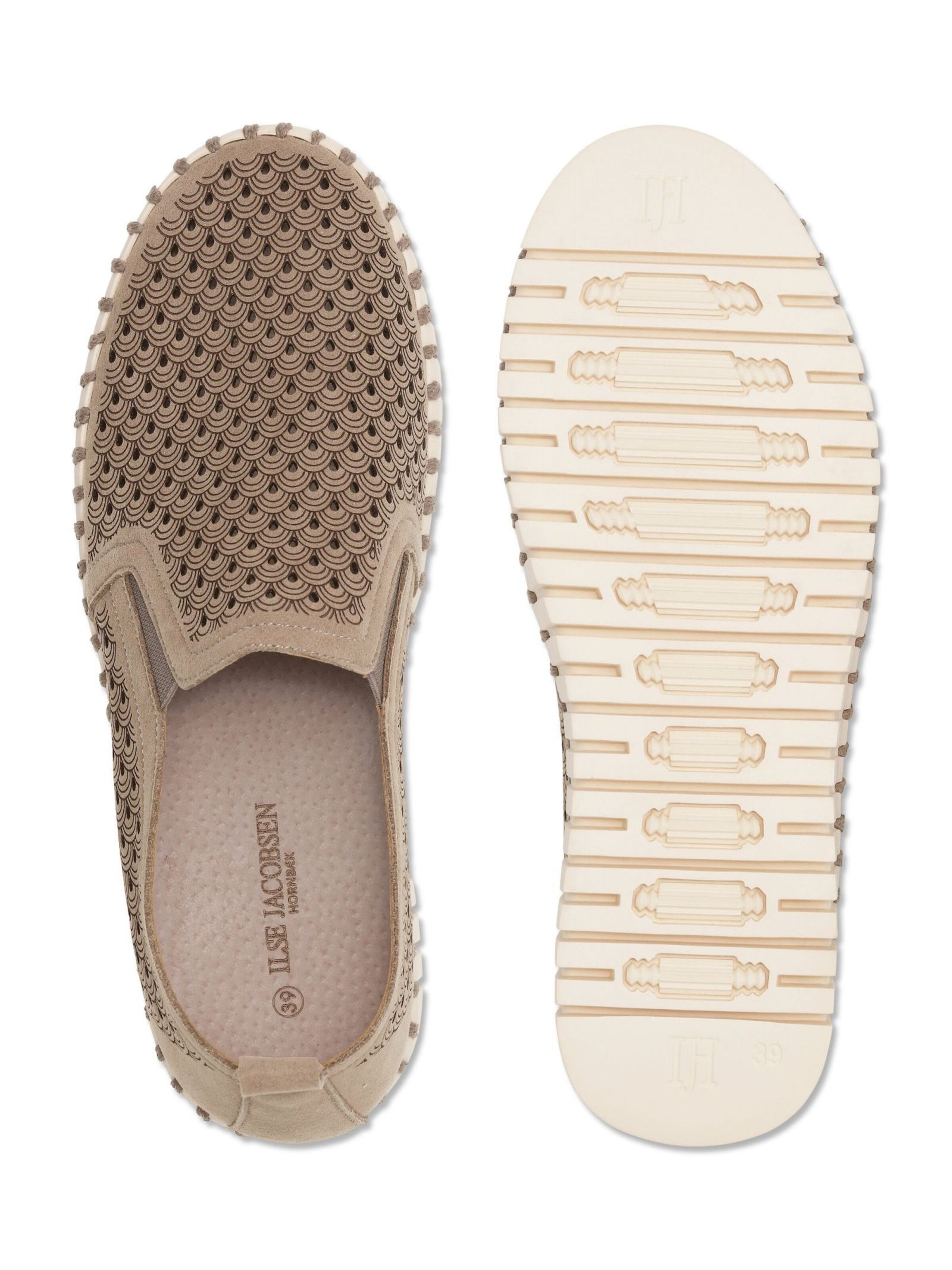 ILSE JACOBSEN Slipper 'Tulip4078' i brun