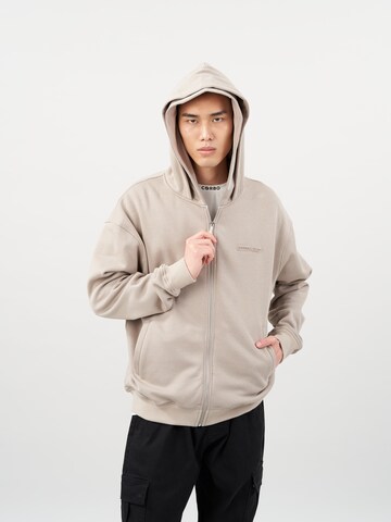 Cørbo Hiro Sweat jacket 'Shibuya' in Beige: front