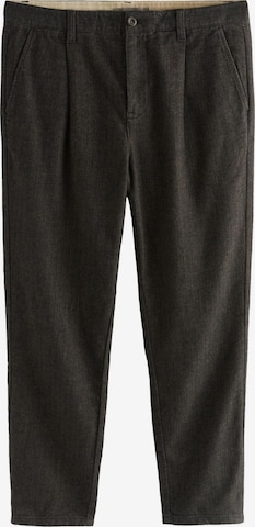 Nextregular Hlače s naborima - smeđa boja: prednji dio