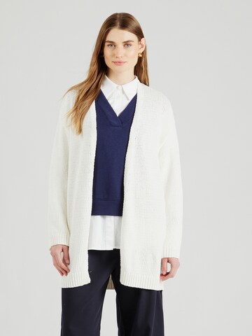 Cardigan 'JALDAA' ARMEDANGELS en blanc : devant