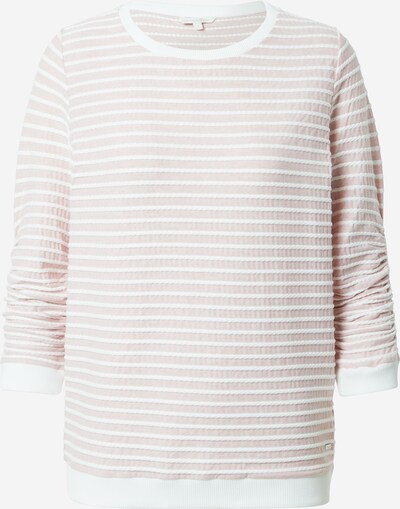TOM TAILOR DENIM Sweatshirt in rosa / naturweiß, Produktansicht