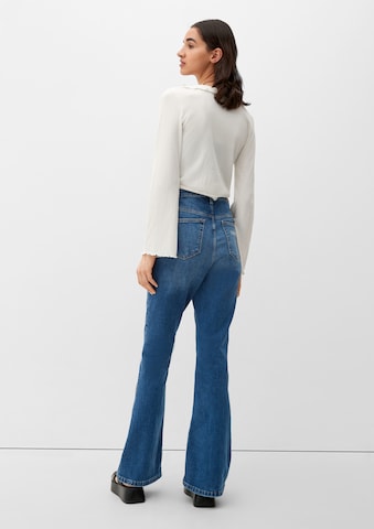 QS Flared Jeans in Blauw