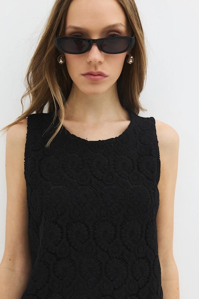 No Matter What Top in schwarz, Produktansicht