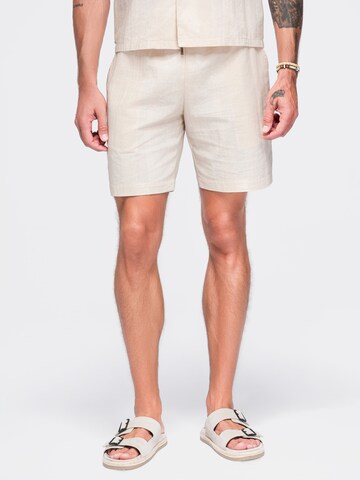 Ombre Regular Pants in Beige