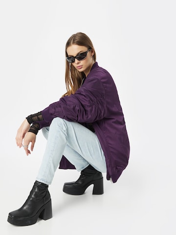 Monki Between-Season Jacket in Purple