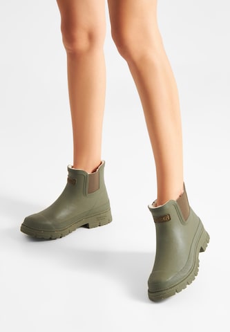 WODEN Rubber boot 'Liv Waterproof' in Green: front
