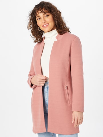 ONLY Ανοιξιάτικο και φθινοπωρινό παλτό 'SOHO-LINEA' σε ροζ: μπροστά