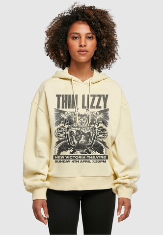 Merchcode Sweatshirt 'Thin Lizzy - New Victoria Theatre' in Gelb: predná strana