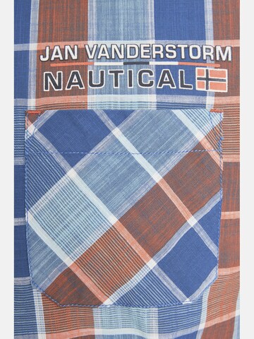 Jan Vanderstorm Comfort fit Button Up Shirt ' Malmfinn ' in Blue