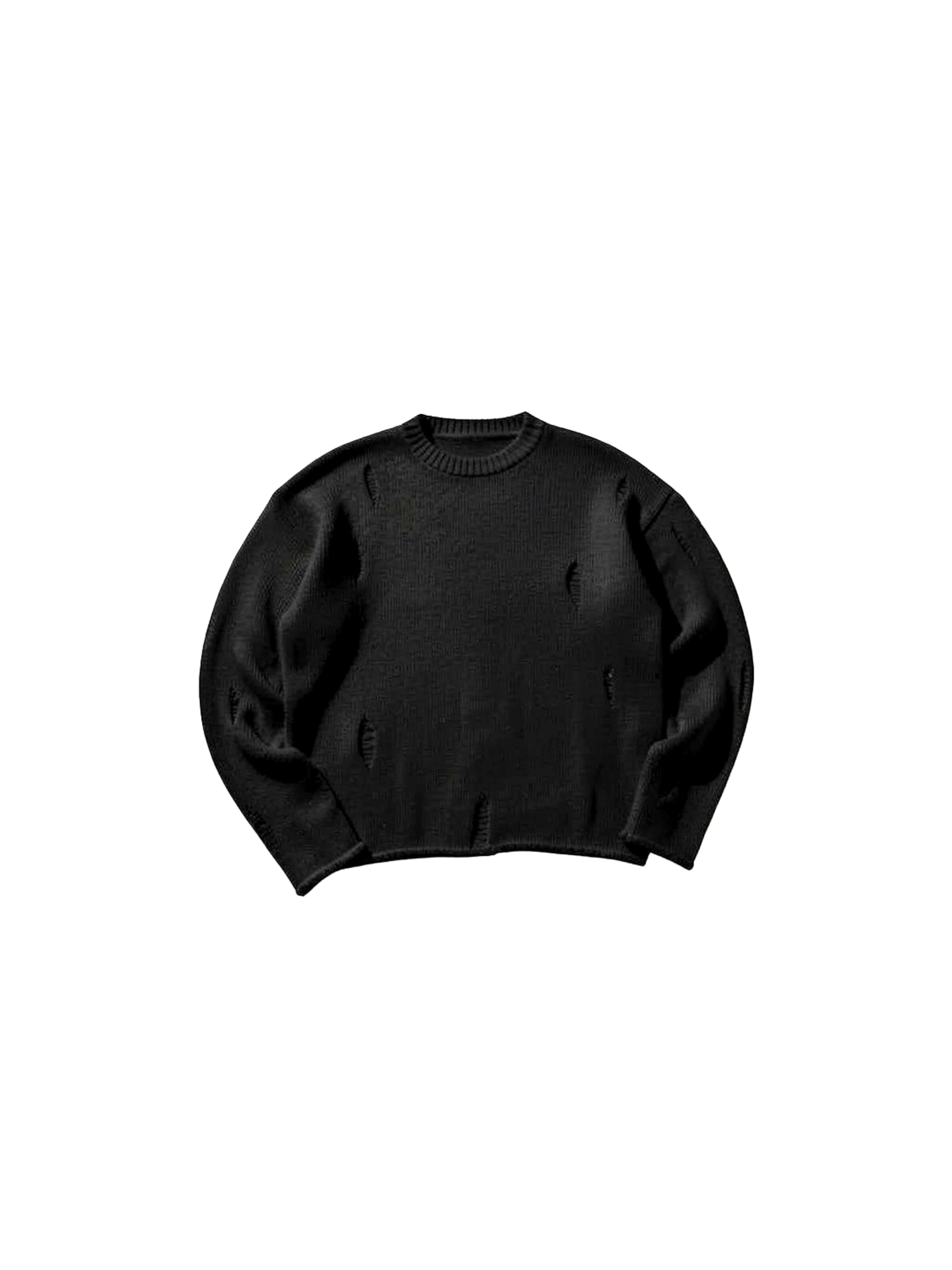 Kleidermafia Sweater in Black: front