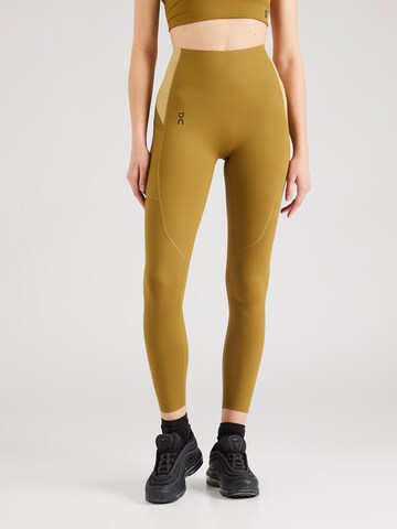 Skinny Pantalon de sport 'Movement' On en vert : devant