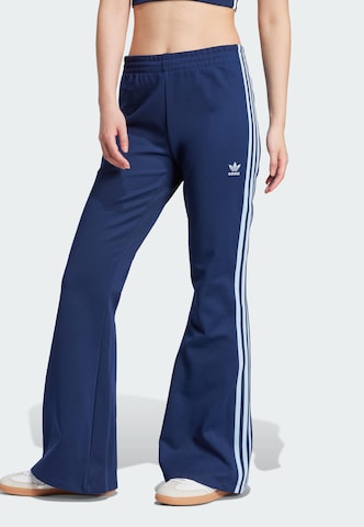 ADIDAS ORIGINALS Flared Trousers 'Adicolor' in Blue: front