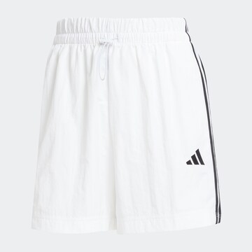 ADIDAS SPORTSWEAR Loose fit Sports trousers in White: front