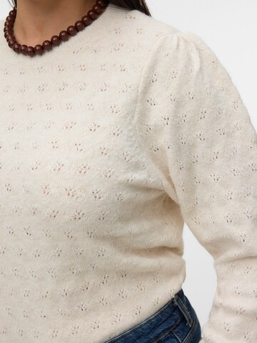 Vero Moda Curve Neulepaita 'VMCDOFFY' värissä beige
