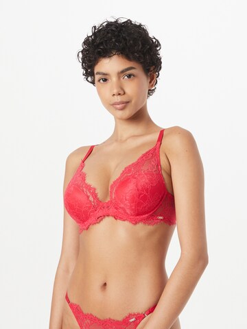 Lindex Push-up Bra 'Amie' in Red: front