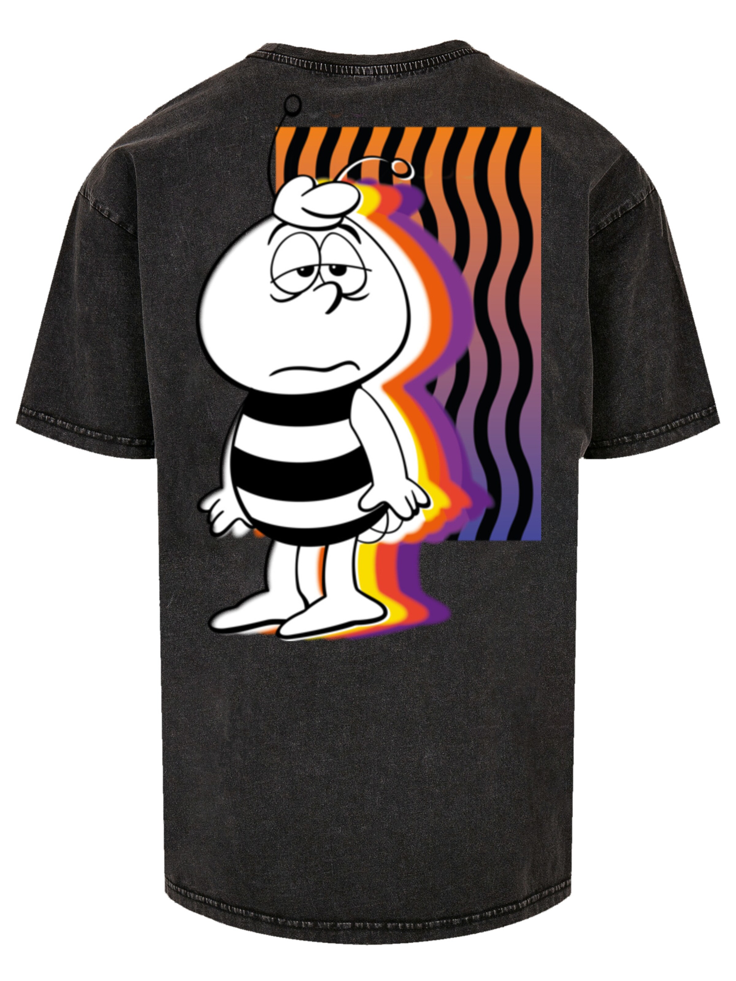 F4NT4STIC Shirt 'Die Biene Maja Willi Heroes of Childhood' in Black