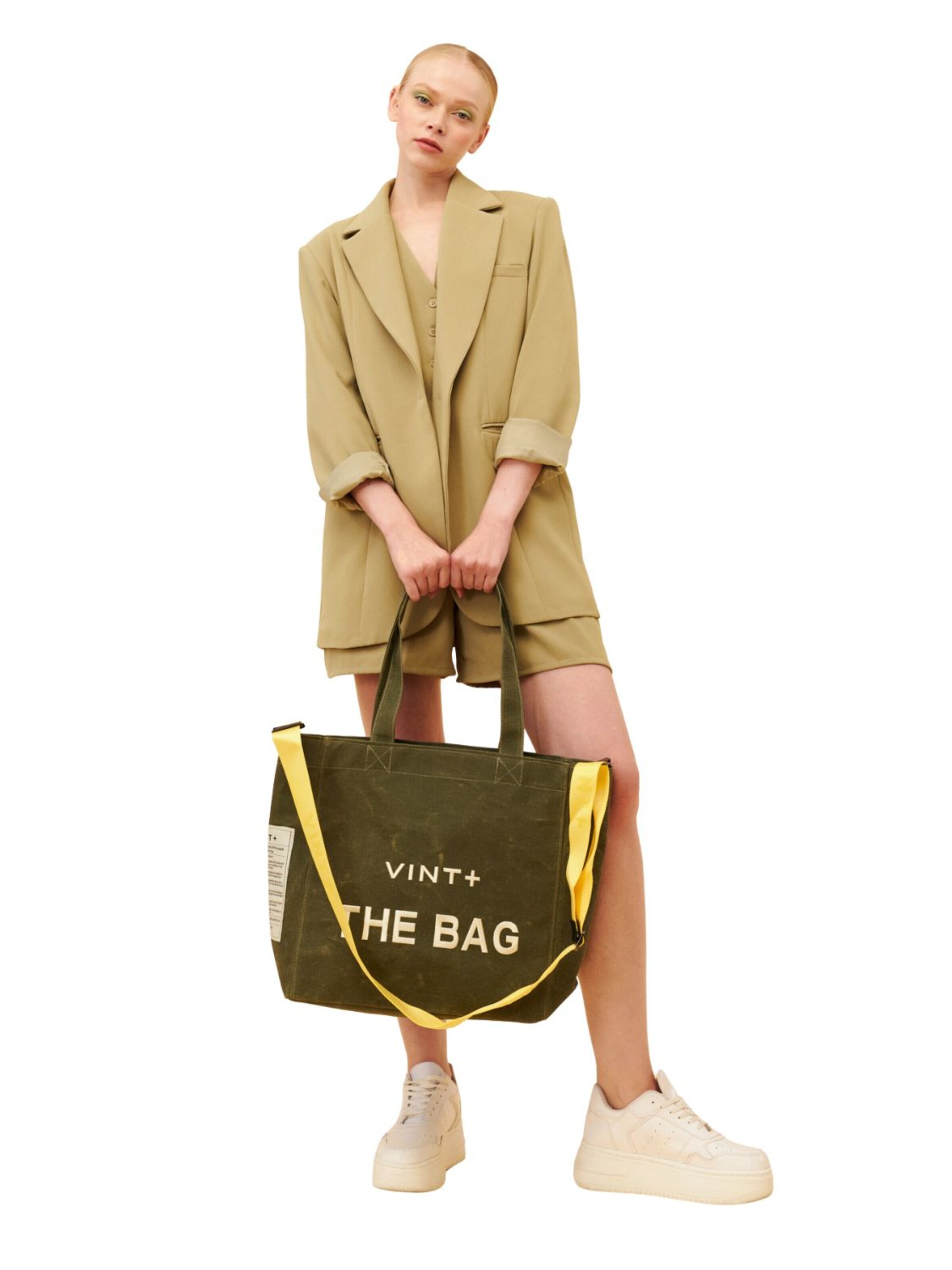 VINT+ Shopper 'Tote Bag Big' in Green