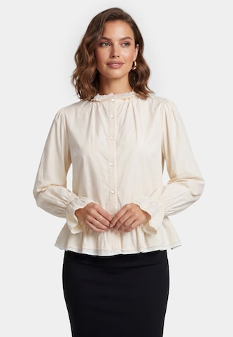 faina - Blusa en beige: frente