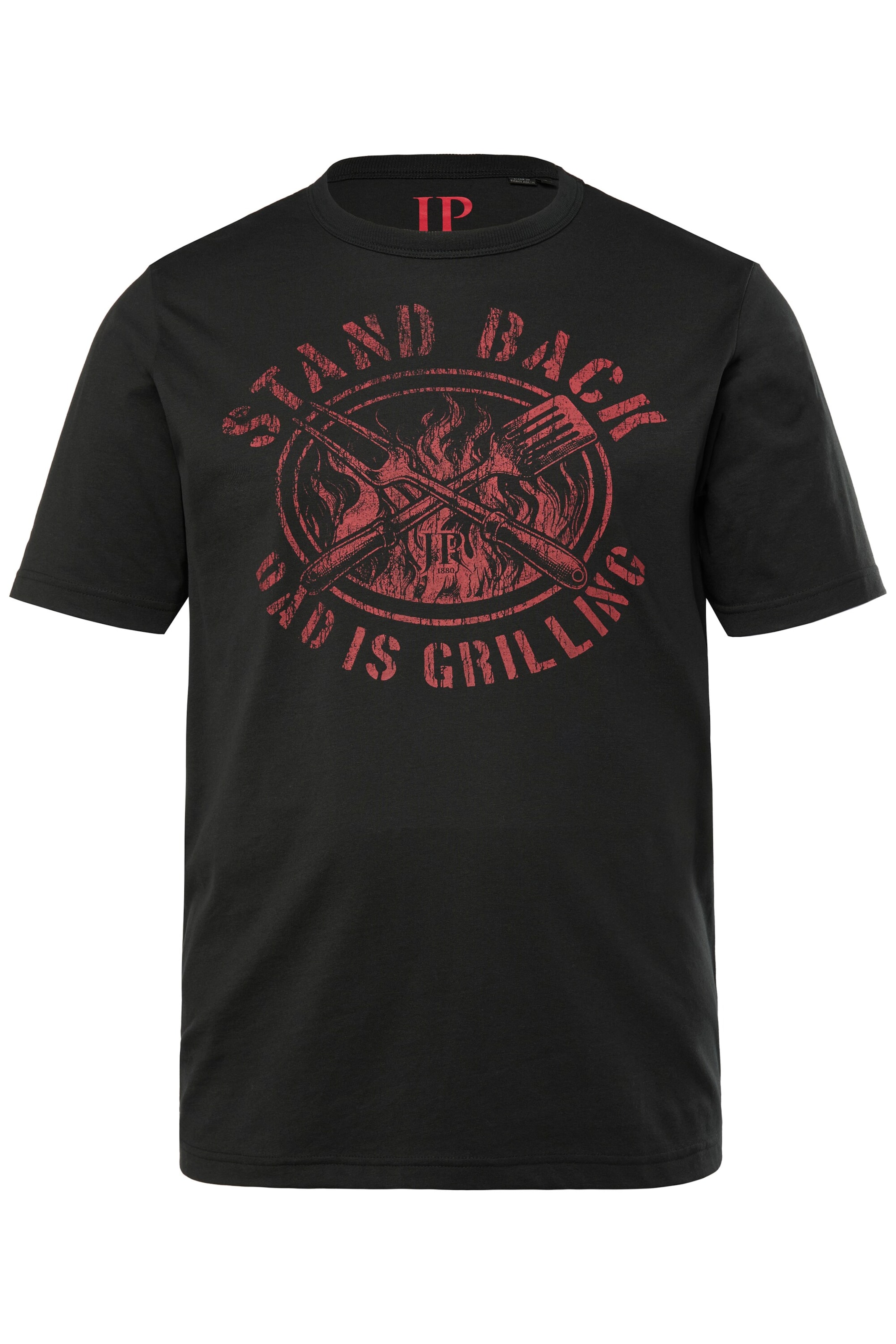 JP1880 Shirt in Zwart: voorkant