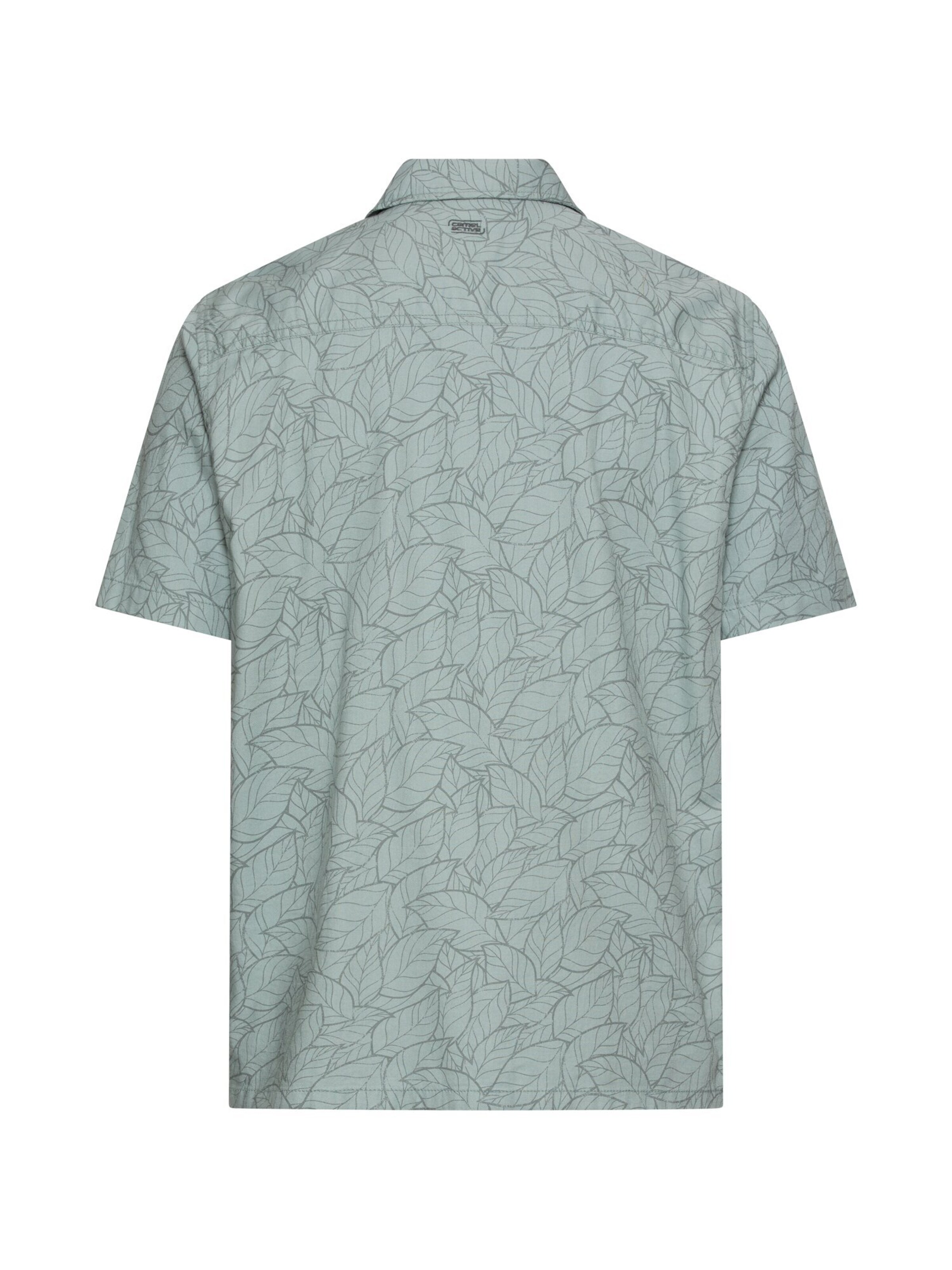 CAMEL ACTIVE Regular Fit Kurzarmhemd mit Brusttasche in Blau