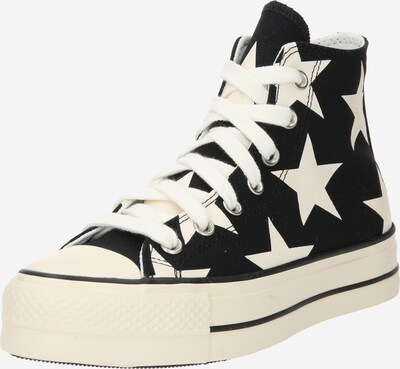 CONVERSE Augstie brīvā laika apavi 'Chuck Taylor All Star', krāsa - gaiši bēšs / melns, Preces skats