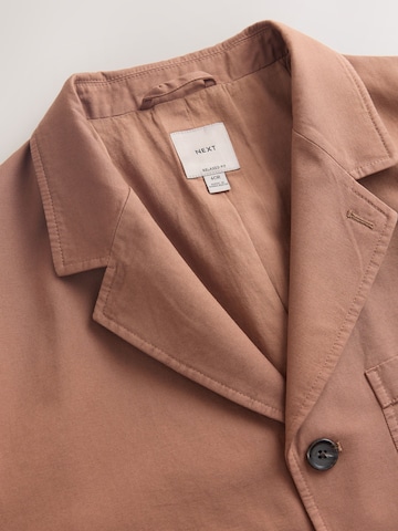 Coupe regular Veste de costume Next en marron