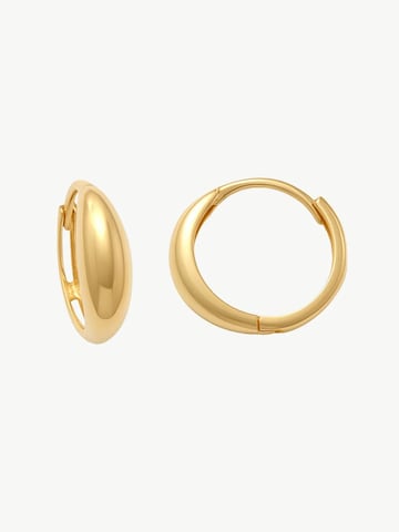 MUSE of my own Ohrringe 'Sleek Dome Hoops'‌‌‌‌‌‌‌‌‌‌ in Gold: Vorderseite