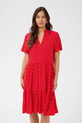 SAINT TROPEZ Kjole 'EdaSZ' i rød: forside