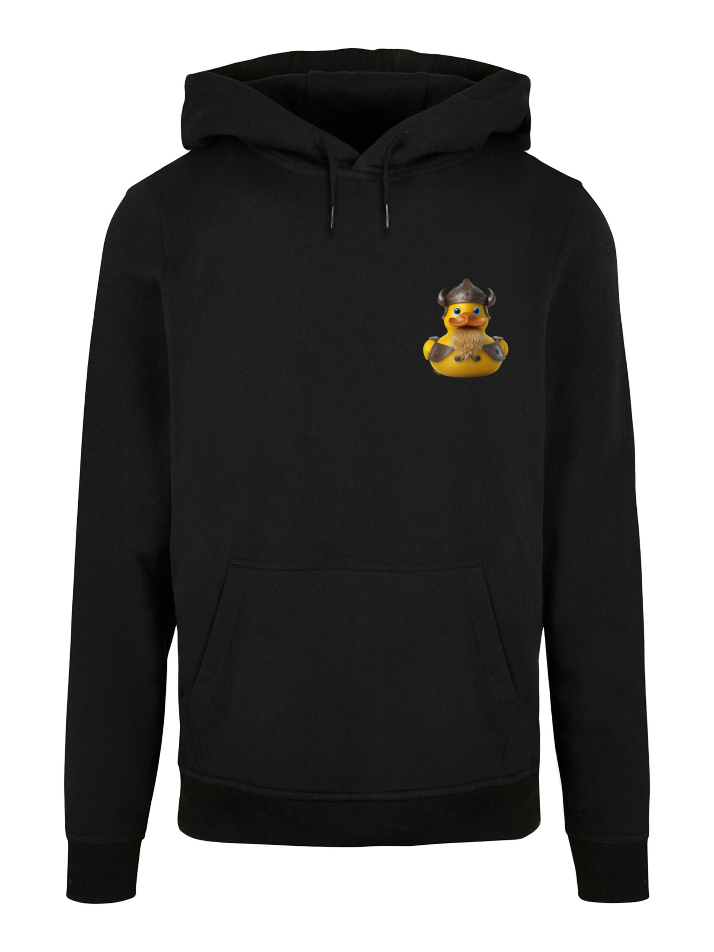 F4NT4STIC Sweatshirt 'Rubber Duck' in Black: front