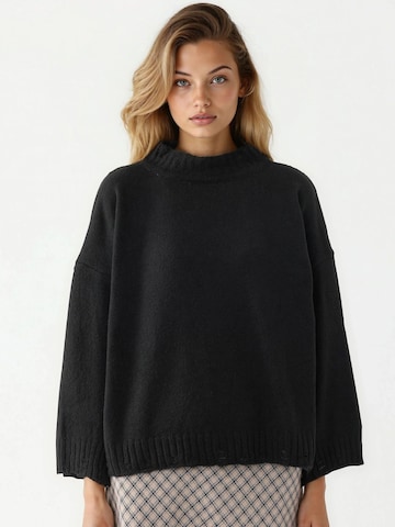 Pullover extra large di My fashion in nero: frontale