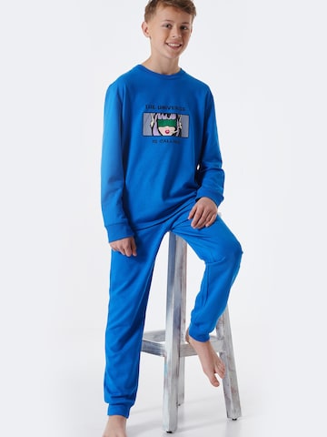 SCHIESSER Pajamas ' Teens Nightwear ' in Blue: front
