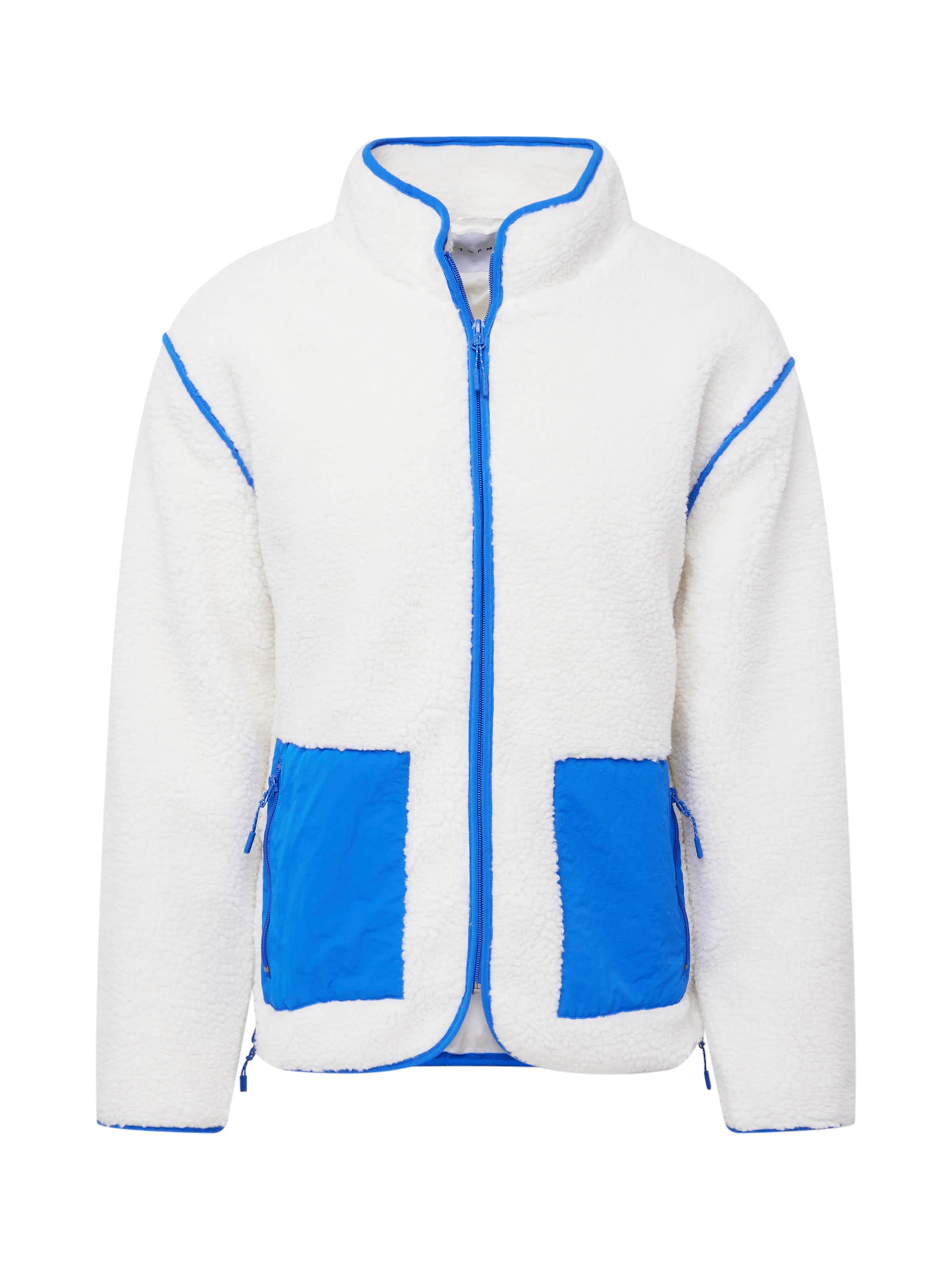 Giacca di pile di TOPMAN in bianco: frontale