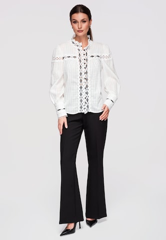 Ombre Blouse in White