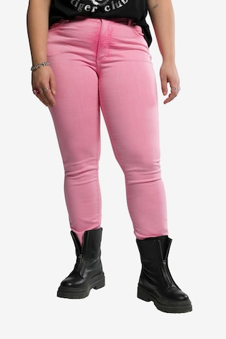 Studio Untold Skinny Jeans in Pink: front