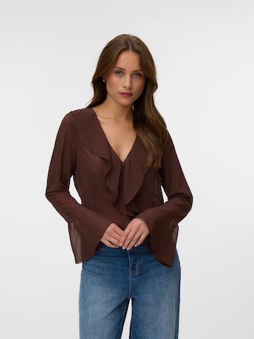VERO MODA Blouse 'VMWillow' in Brown: front