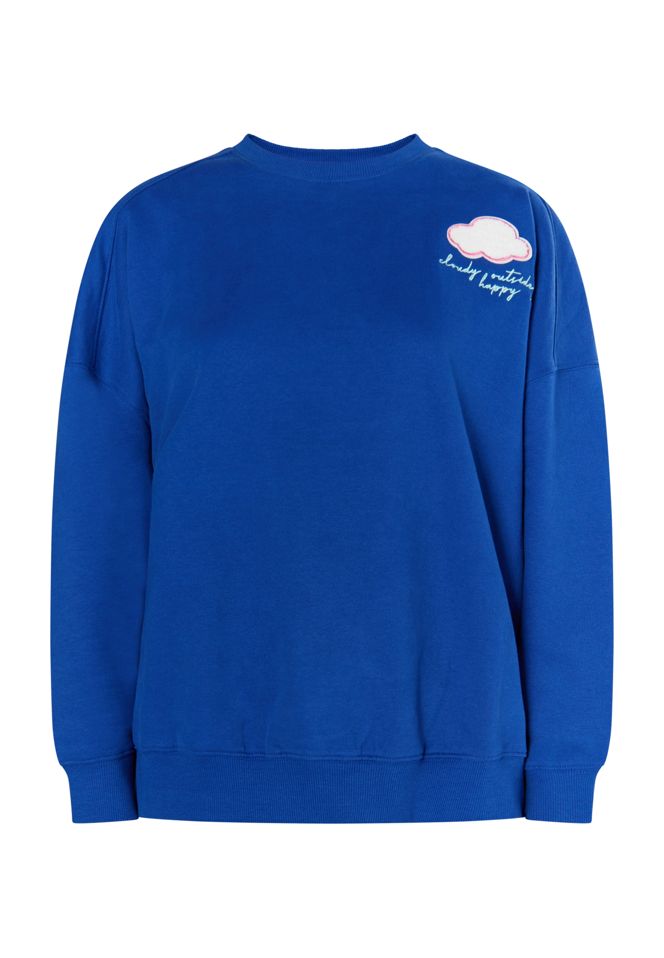 MYMO Sweatshirt 'Keepsudry' in Blue: front