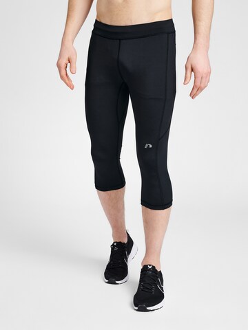 Skinny Pantalon de sport Newline en noir : devant