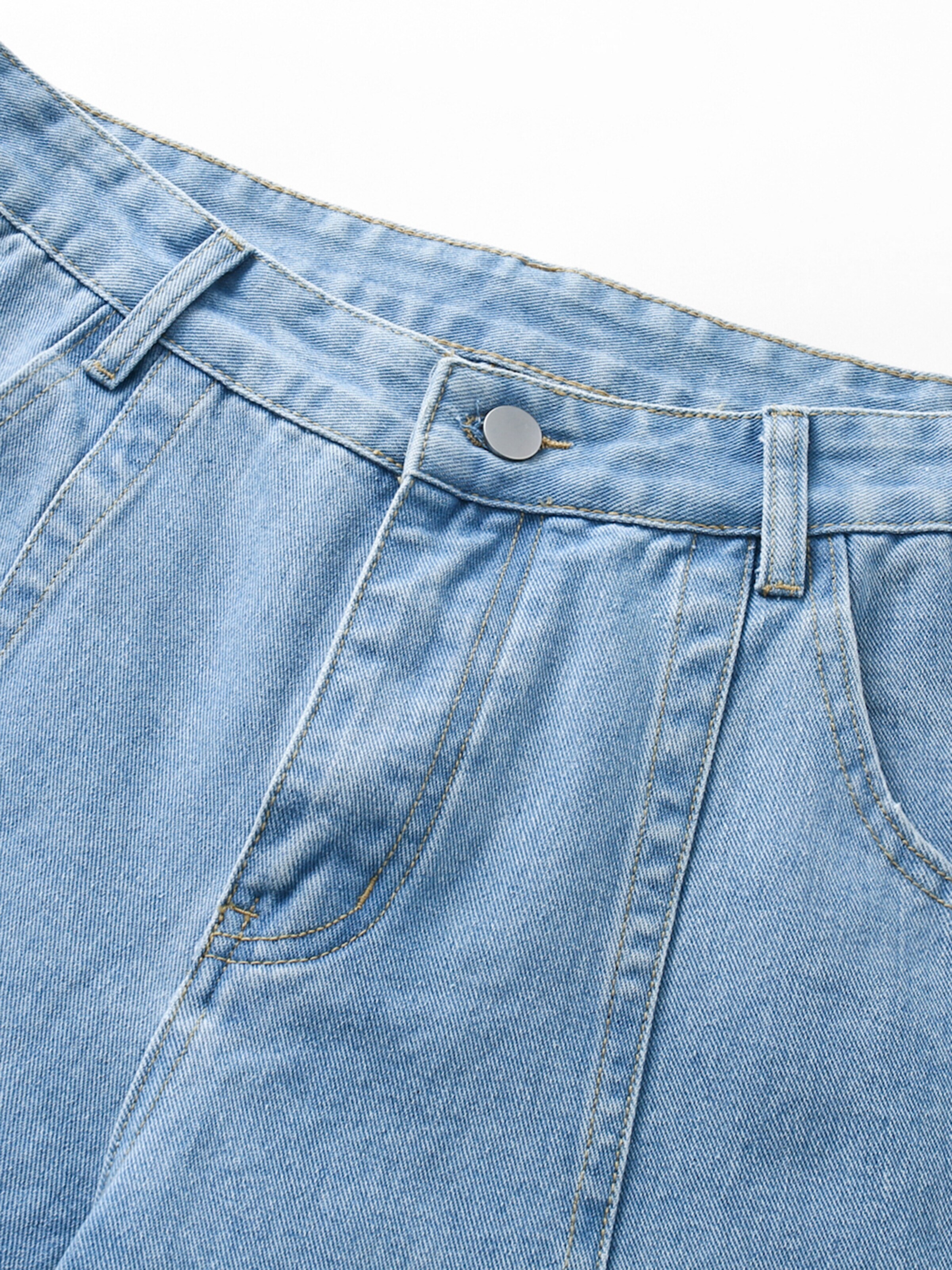 YOUTHUP Loosefit Cargojeans 'Weitbein'‌‌‌‌‌‌‌ in Blau