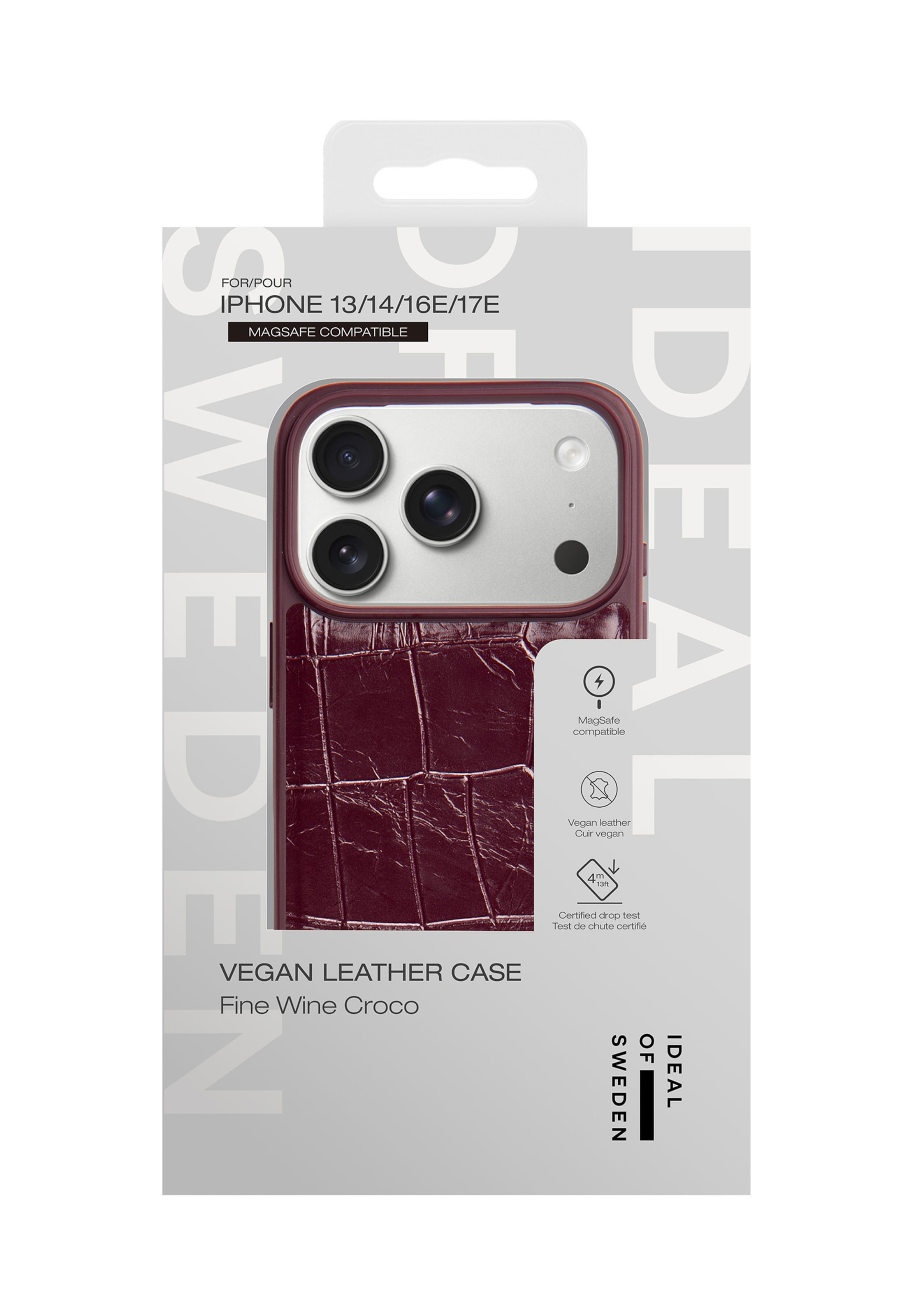 Protection pour Smartphone 'iPhone 13 / 14 / 15 / 16e / 17e' iDeal of Sweden en rouge