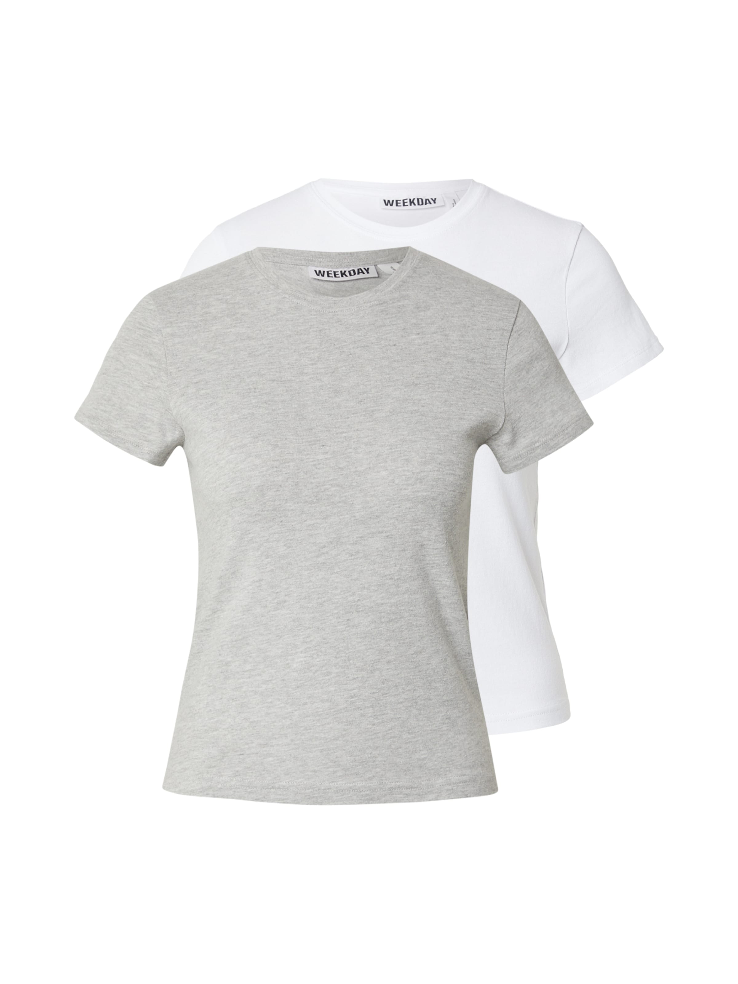 WEEKDAY Shirt 'Carla' in Grey: front