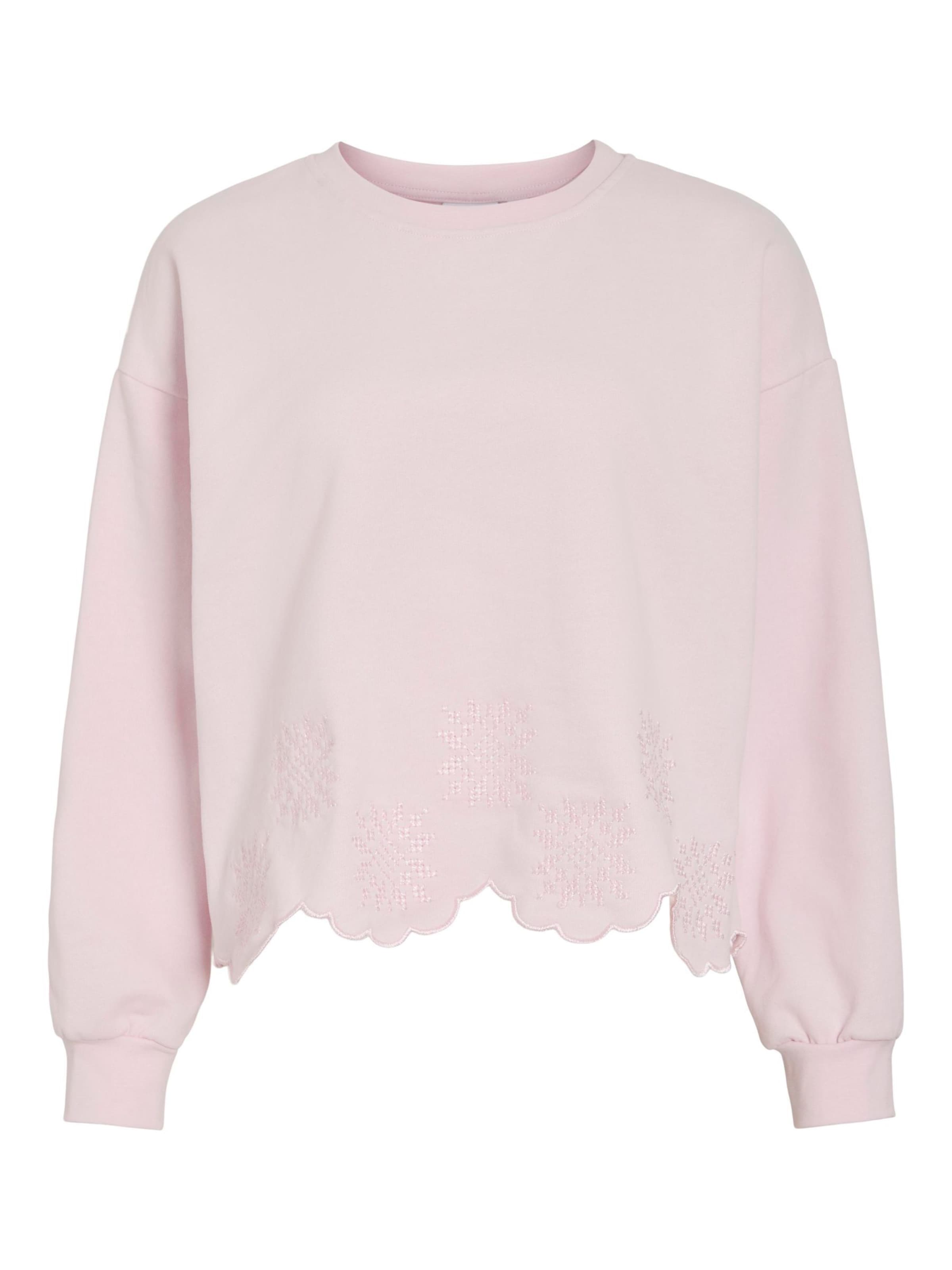 Sweat-shirt 'VIHailey' VILA en rose : devant
