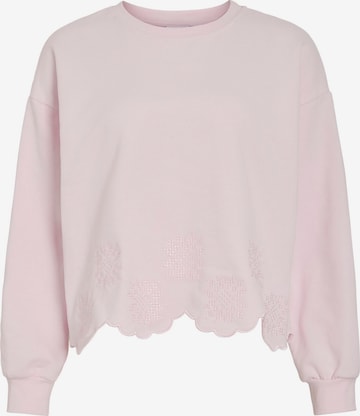 VILA Sweatshirt 'VIHailey' in Pink: Vorderseite