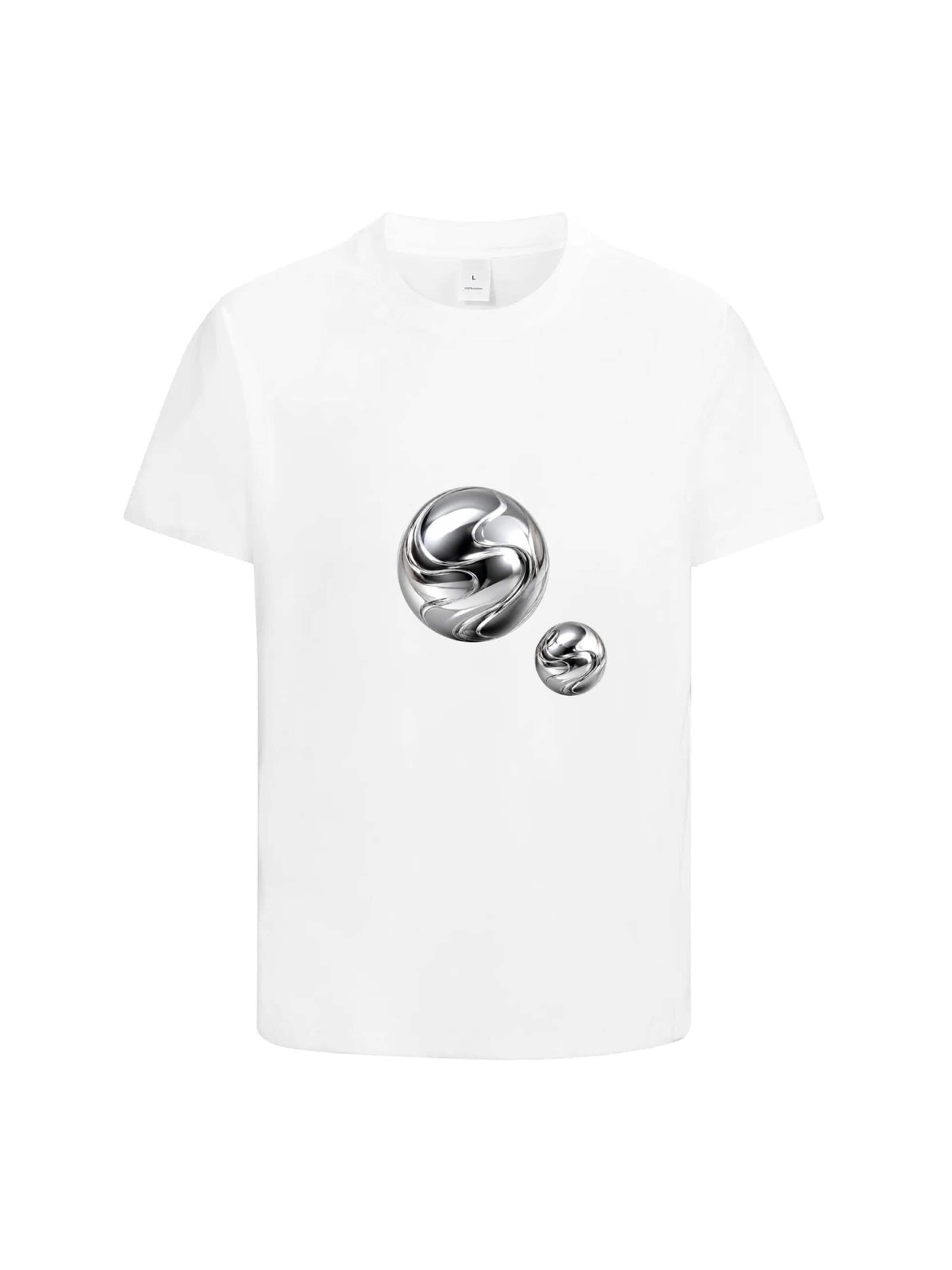 HUSKSWARE Shirt 'Herren T-Shirt mit Motivprint' in White: front
