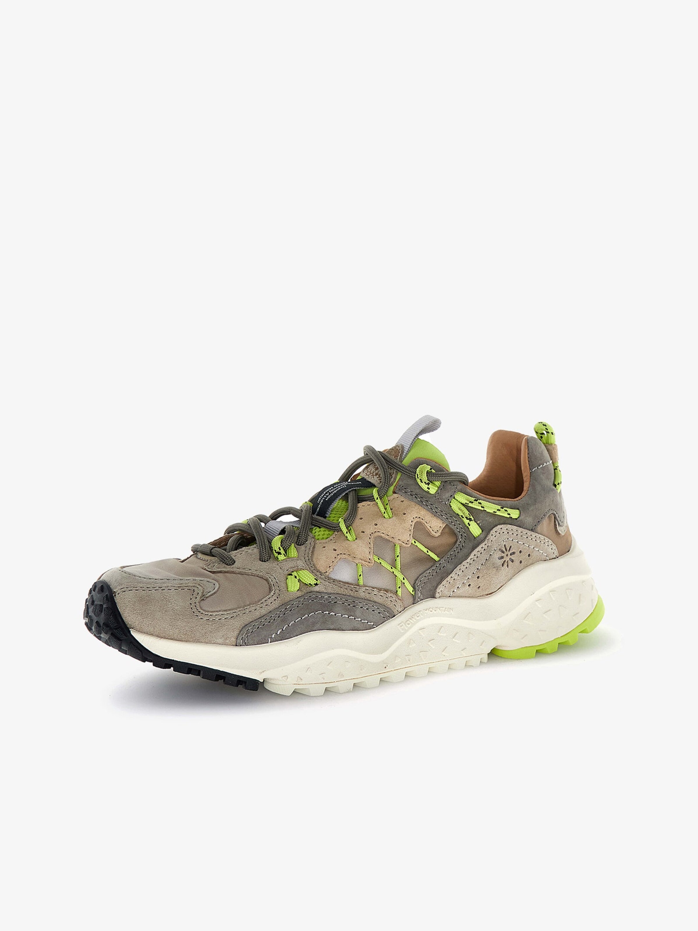Flower Mountain Sneakers laag in Beige: voorkant