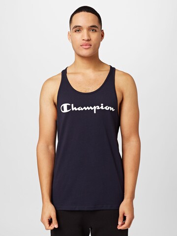 Champion Authentic Athletic Apparel Тениска в синьо: отпред