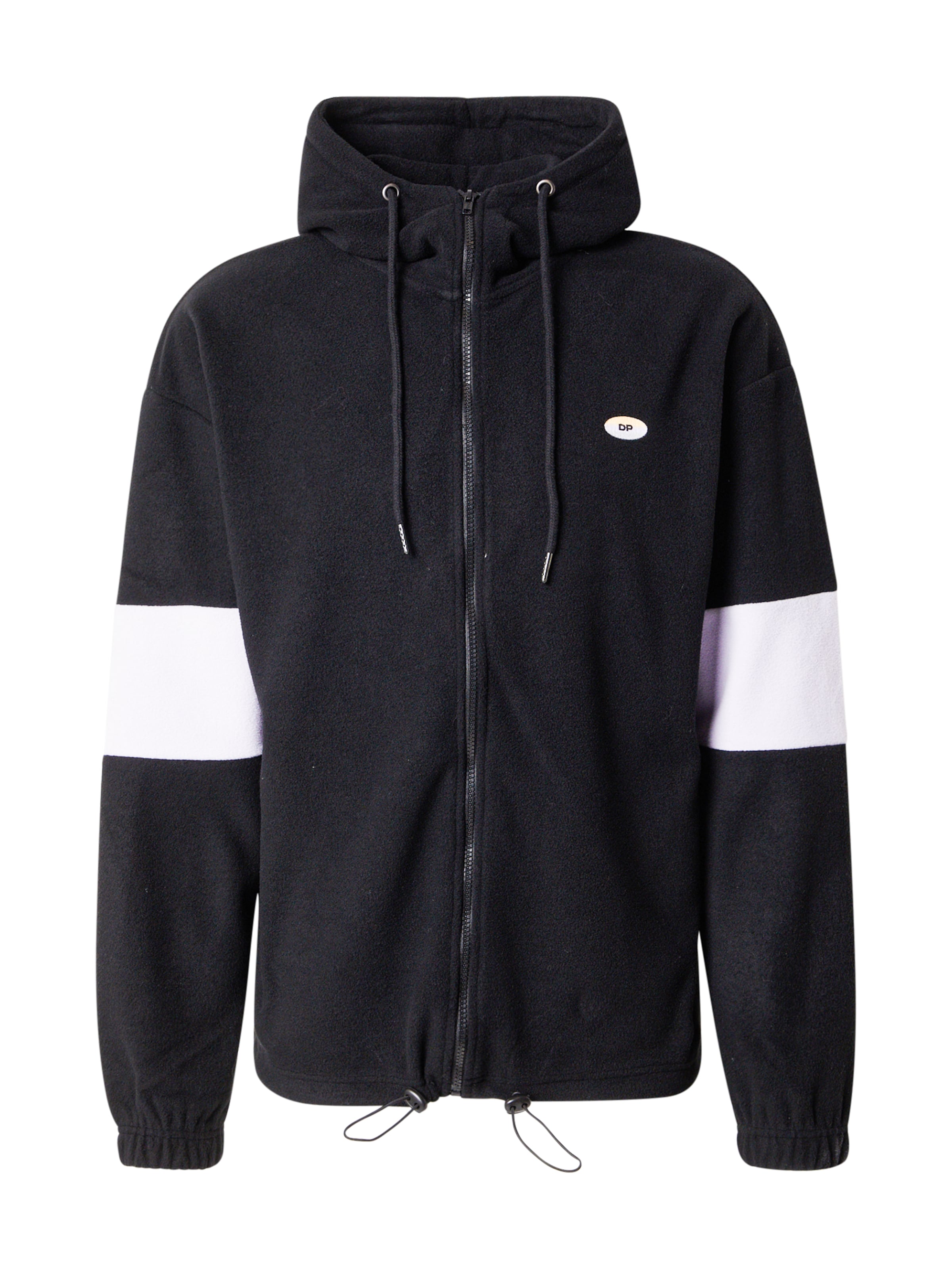 Denim Project Fleecejakke i sort: forside