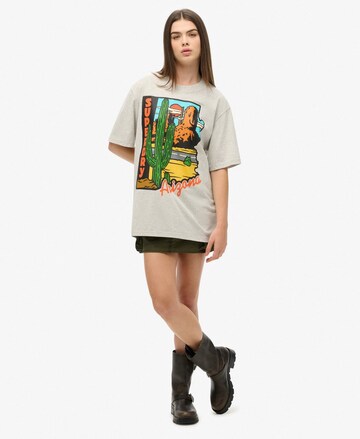Superdry Oversized shirt in Grijs