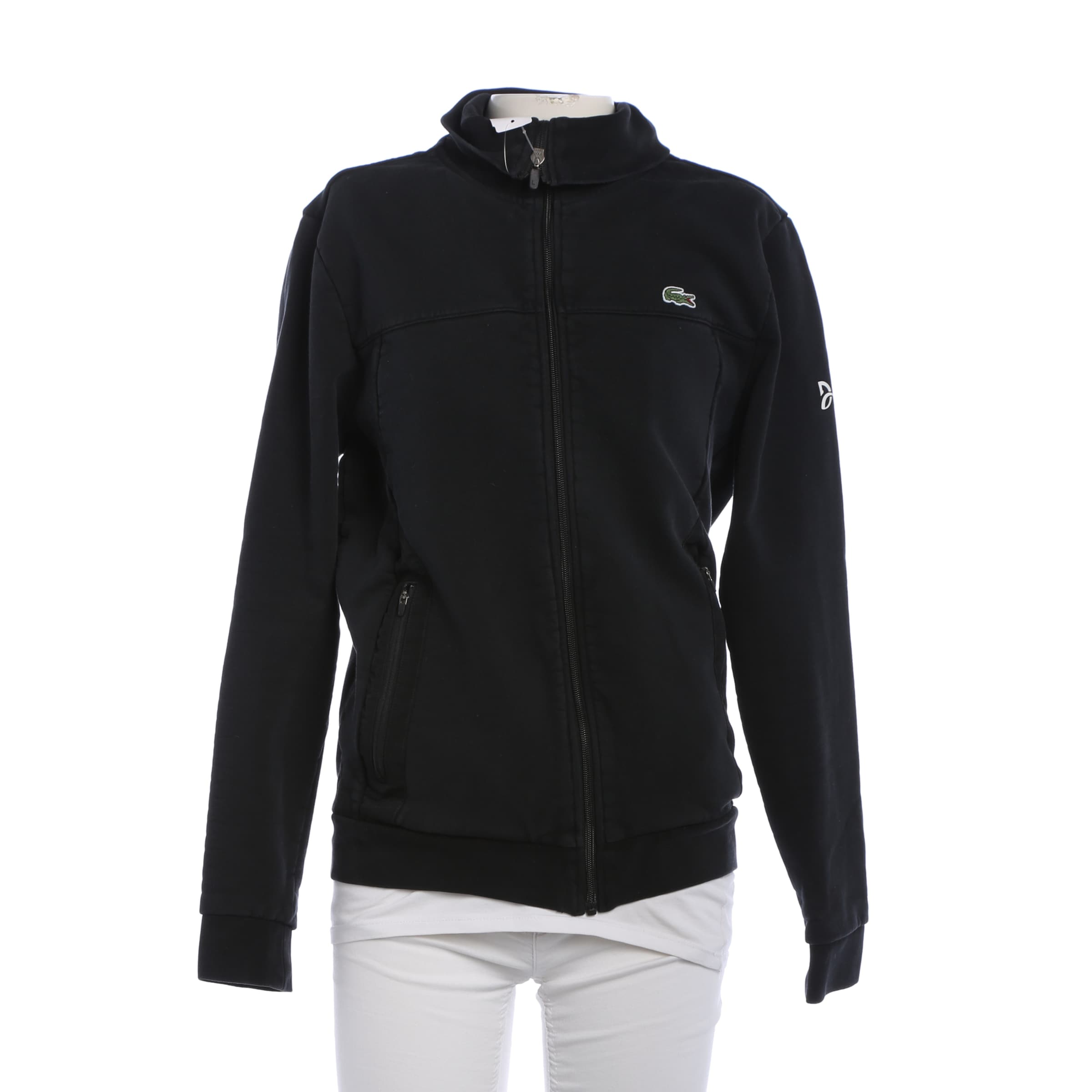LACOSTE Sweatshirt & Zip-Up Hoodie in S in Black: front