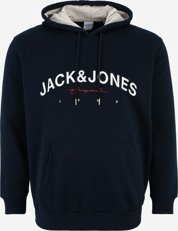 Jack & Jones Plus Sweatshirt in Blauw: voorkant