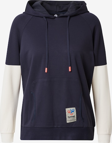 Sweat-shirt Hummel en bleu : devant